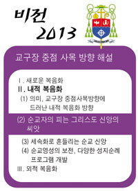 [비전 2013 - 교구장 중점 사목 방향 해설] Ⅱ. 내적 복음화 (2) 순교자의 피는 그리스도 신앙의 씨앗